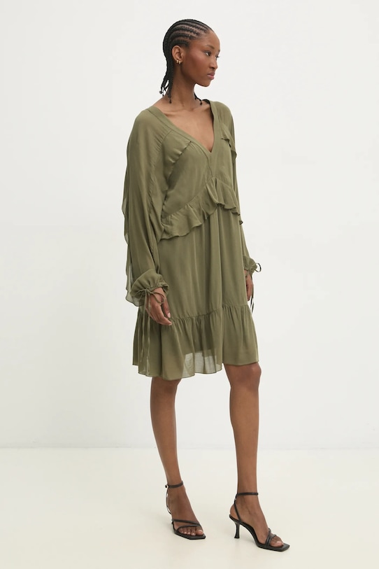 Answear.LAB sukienka WA24.SUD014 zielony WA24