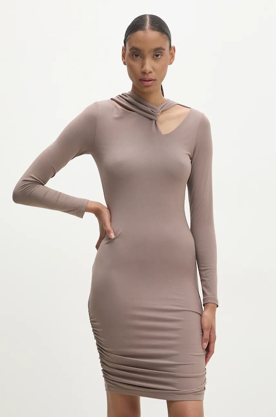 Answear Lab rochie mini maro WA24.SUD015