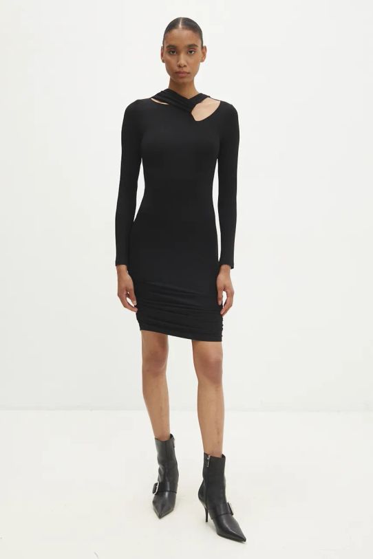 Answear Lab rochie WA24.SUD015 negru WA24