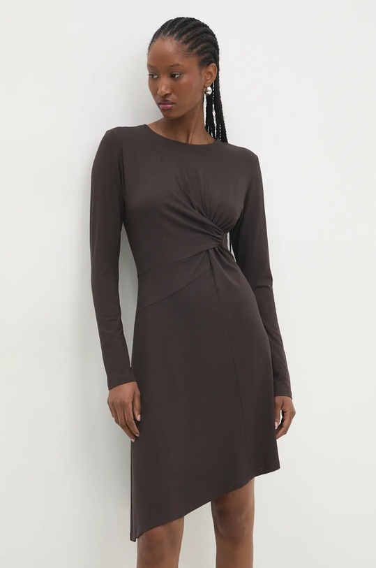 Сукня Answear.LAB casual коричневий WA24.SUD016