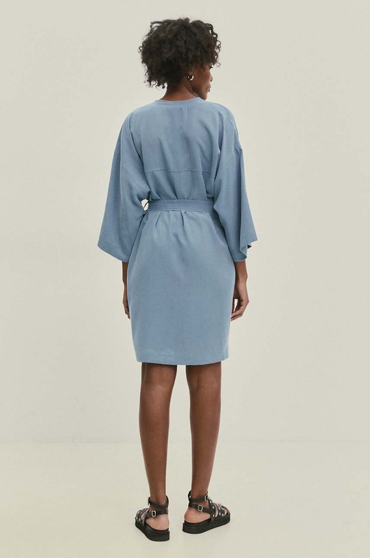 Ρούχα Φόρεμα με λινό Answear.LAB WA24.SUD019 μπλε
