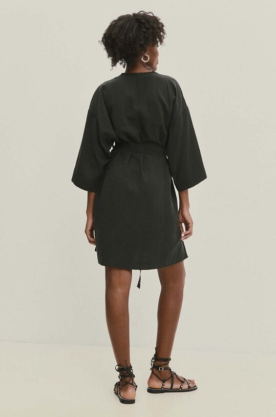 Одежда Льняное платье Answear.LAB WA24.SUD019 чёрный