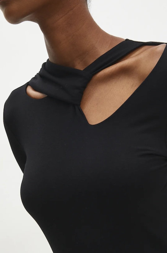 Answear.LAB sukienka WA24.SUD01A czarny