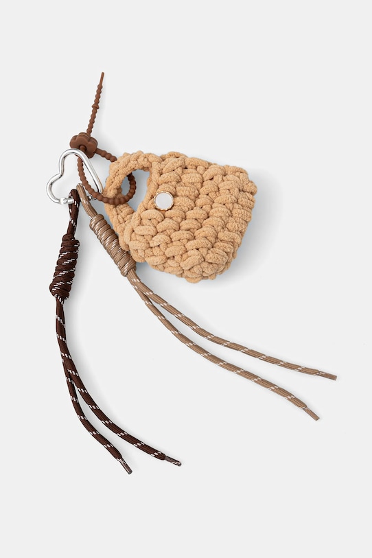 Answear.LAB brelok beżowy ans02.pleciona.torebka.hak