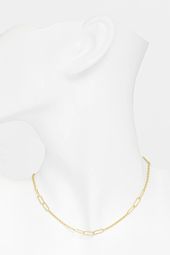 Akcesoria Answear.LAB naszyjnik i bransoletka ze srebra pokrytego złotem SET130.4C.3C.hak złoty