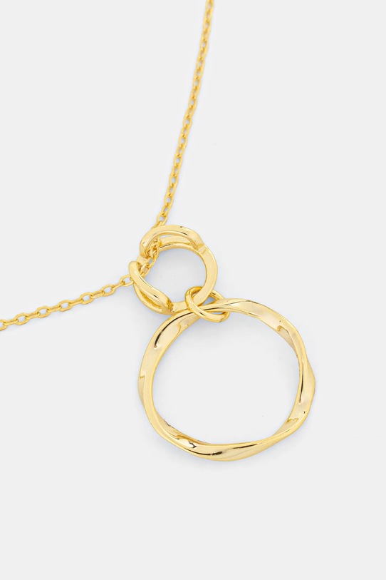 Answear.LAB naszyjnik i kolczyki ze srebra pokrytego złotem PSET209.1C.3C.hak złoty