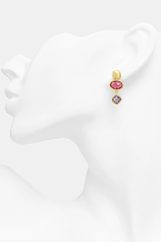 Doplnky Strieborné náušnice zo striebra 925 pozlátené 18k zlatom Answear.LAB PSET166/1C zlatá