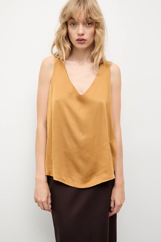 Answear.LAB bluzka brązowy 54088