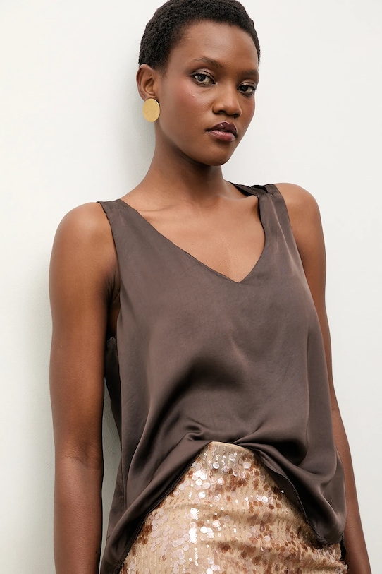 Answear.LAB bluza uni maro 54088