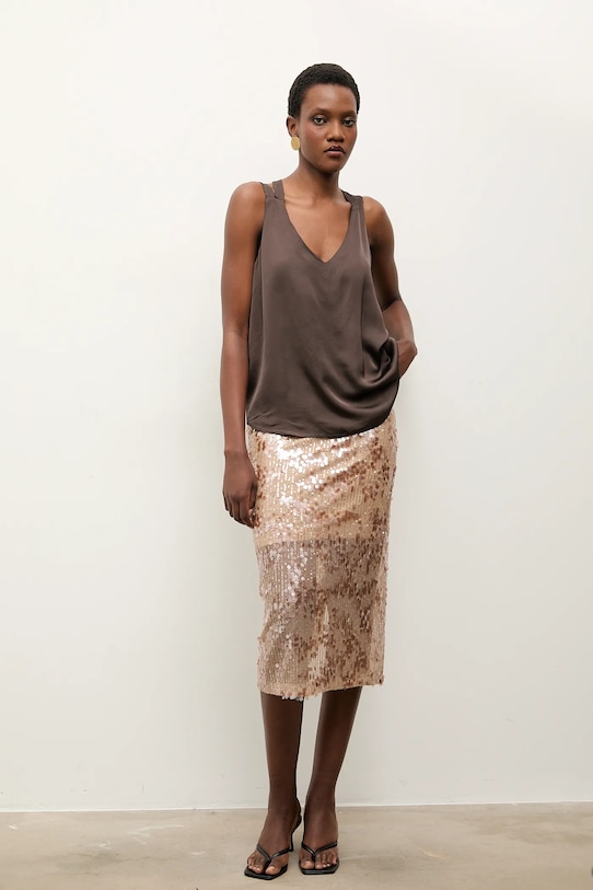 Answear.LAB bluza 54088 maro WA25