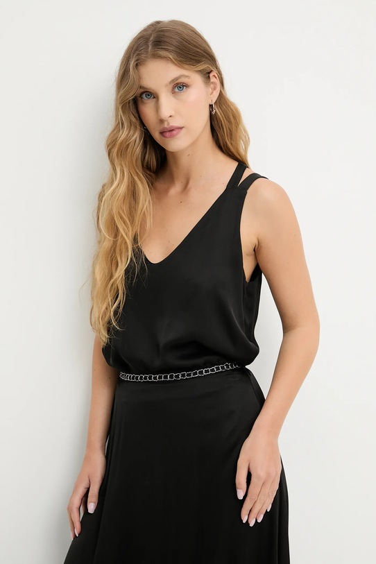 Answear.LAB bluzka regular czarny 54088