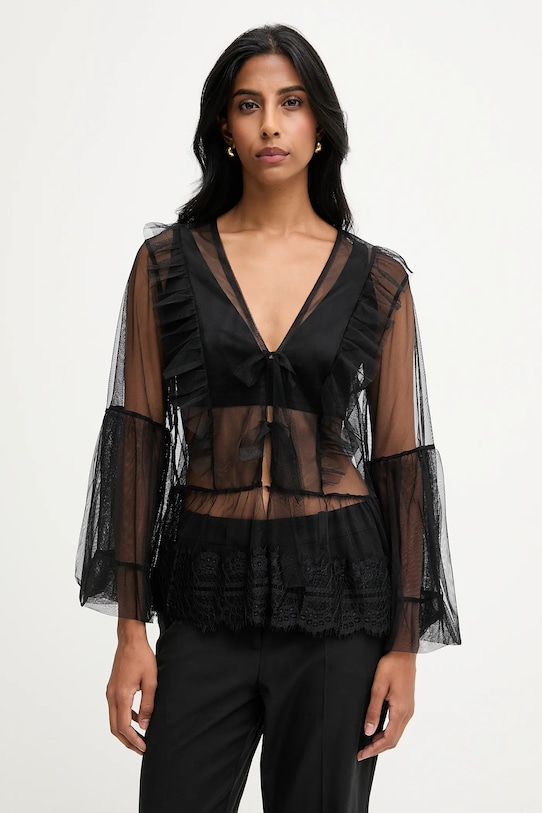 Answear.LAB bluzka 93203 czarny WA25