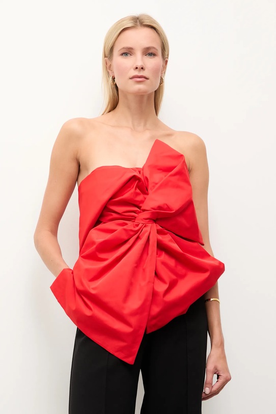 Answear.LAB felső ujjatlan piros A22118