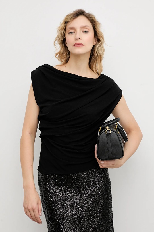 Answear.LAB bluza uni negru 55072