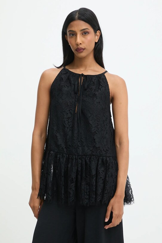 Answear.LAB bluzka casual czarny WA25.BDD014