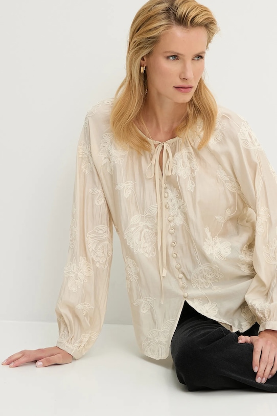 Halenka Answear.LAB nášivka béžová LG1650