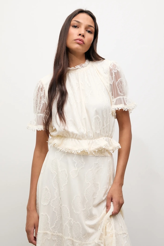 Blúzka Answear.LAB béžová 80987.FLK