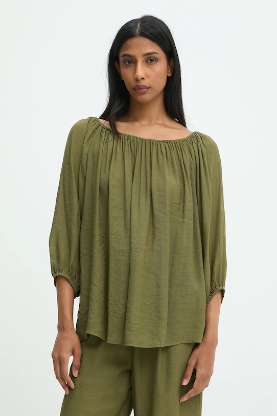 Μπλουζάκι Answear.LAB casual πράσινο 63738.flk