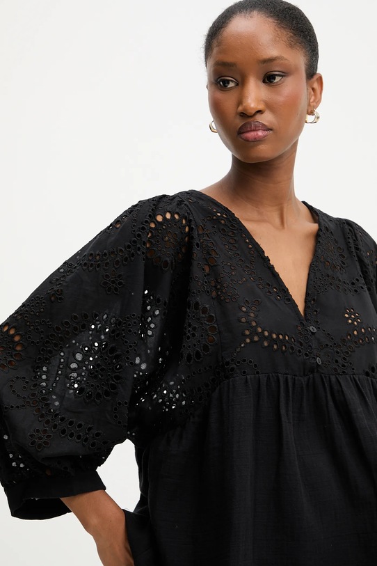 Answear Lab bluzka bawełniana czarny F.6420.TOS