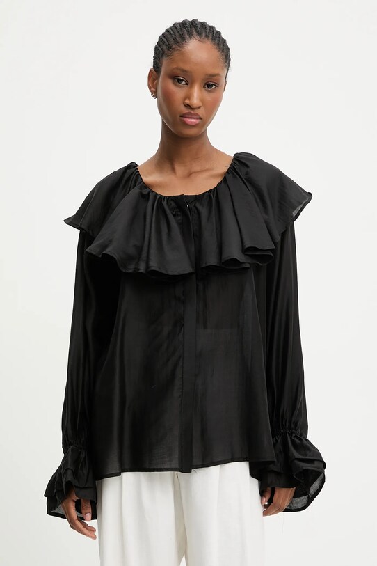 Answear.LAB bluzka casual czarny WA25.BDD048