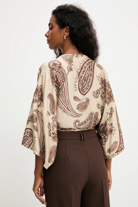 Îmbrăcăminte Answear.LAB bluza 93318.ilk maro