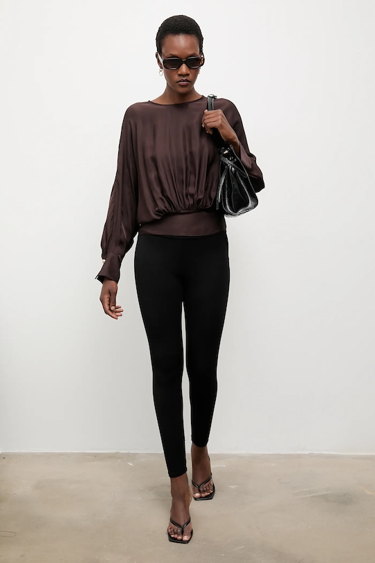 Блузка Answear.LAB casual коричневий BL1415.TOS