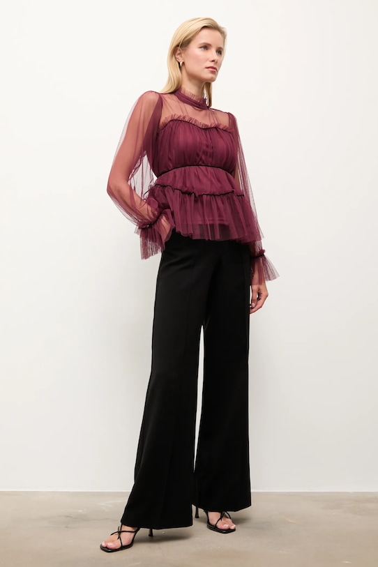 Answear.LAB bluza 81065.FLK burgundia WA25