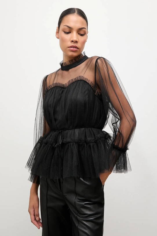 Блузка Answear.LAB casual чорний 81065.FLK