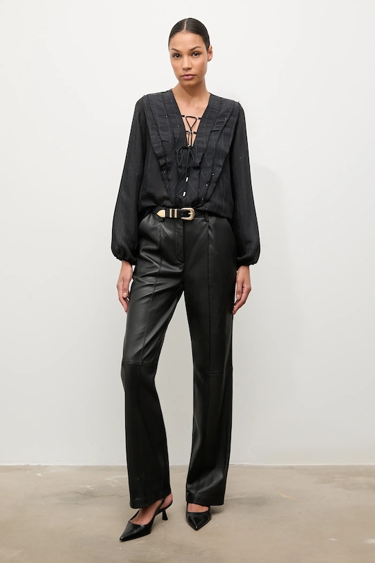 Answear.LAB bluzka 71677.tos czarny WA25