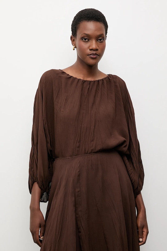 Answear.LAB bluzka brązowy ST.0478.top.tos