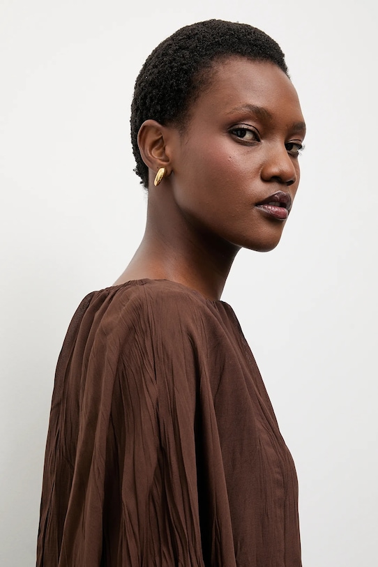 Answear.LAB bluzka ST.0478.top.tos brązowy