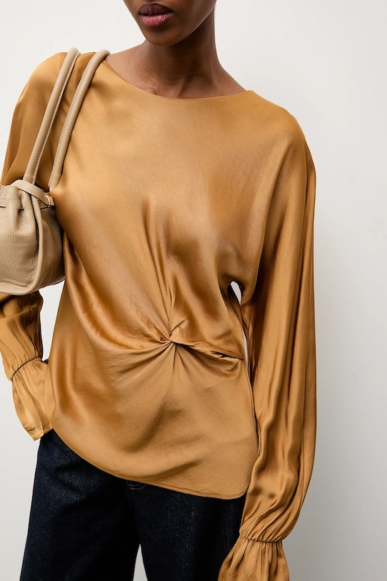 Answear.LAB bluzka BL723.iak brązowy