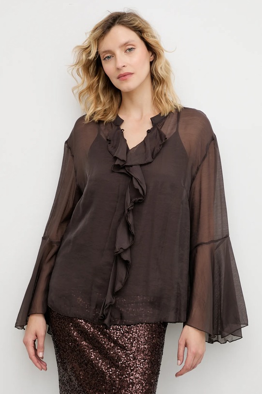 Answear.LAB bluzka casual brązowy 1159.hak