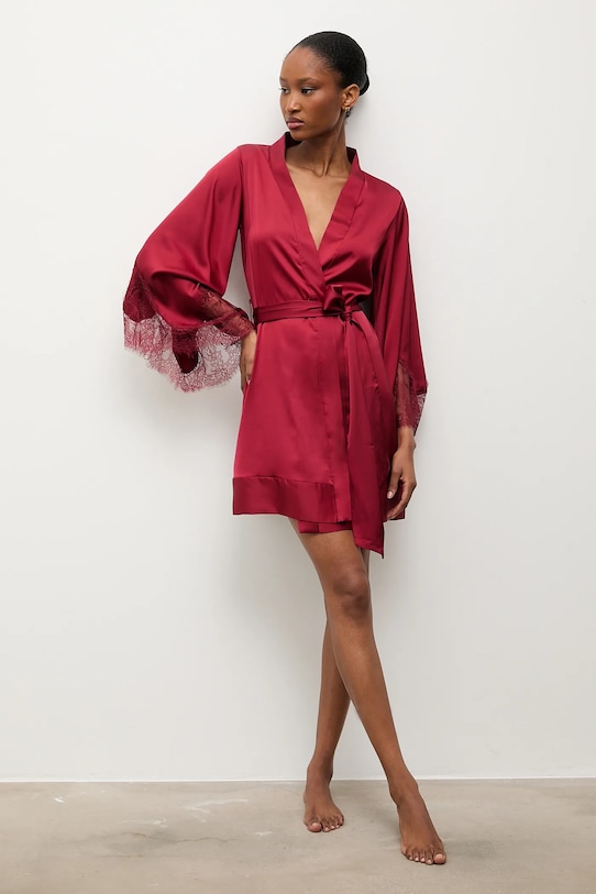 Answear.LAB szlafrok tkanina czerwony 120141.cms