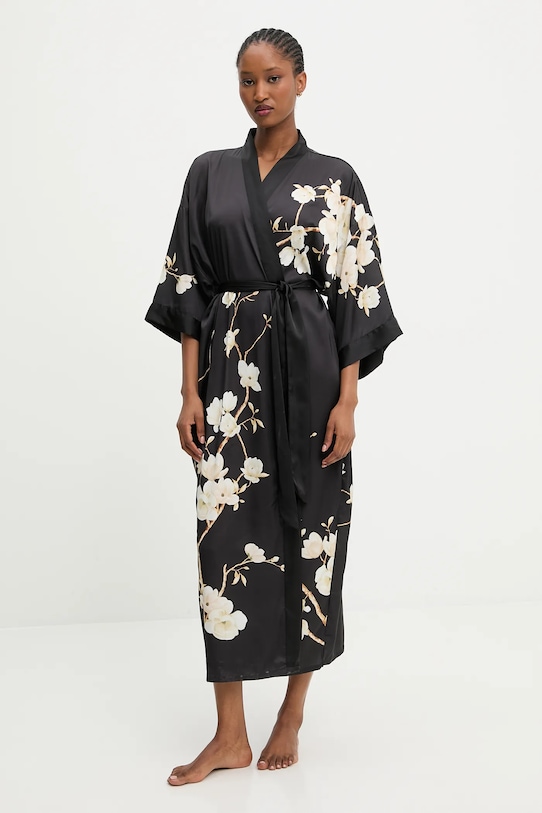 Answear.LAB szlafrok tkanina czarny YT-1T.cjk