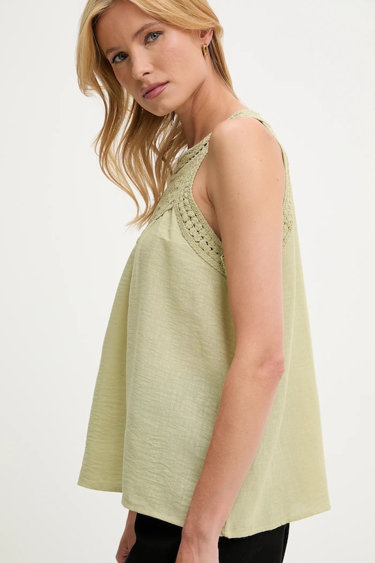 Bavlněná halenka Answear.LAB zelená QX1306