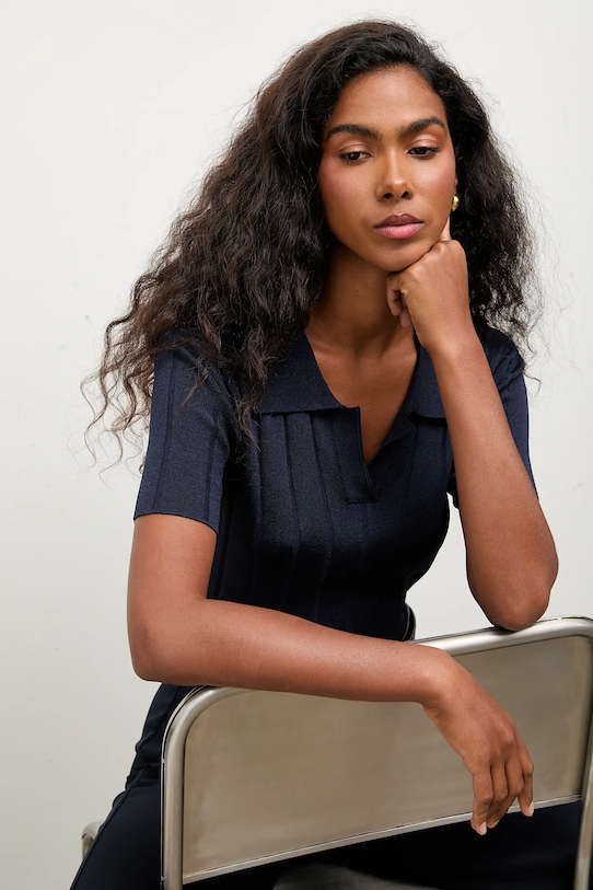 Answear.LAB bluza ST.TR0398.TOS bleumarin