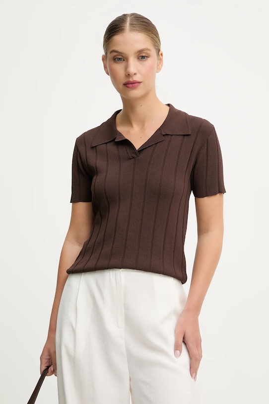 Блузка Answear.LAB ST.TR0398.TOS коричневий WA25