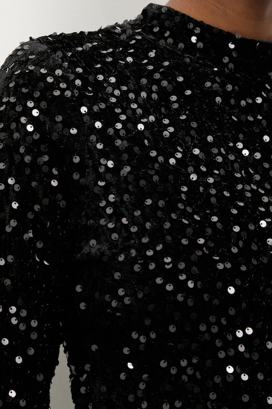 Велюрове боді Answear.LAB 31 чорний