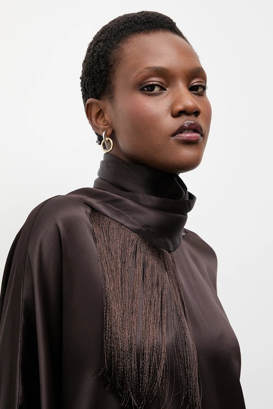 Answear.LAB bluzka ST.TOP.1411.TOS brązowy