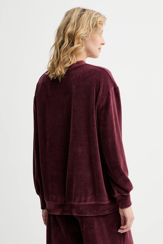 Odzież Answear.LAB bluza welurowa SS0162.TOS bordowy