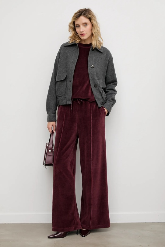 Answear.LAB bluza welurowa SS0162.TOS