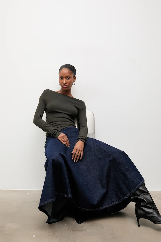 Answear.LAB longsleeve 16527.TOS zielony WA25