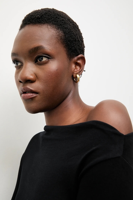 Tričko s dlhým rukávom Answear.LAB 16527.TOS čierna