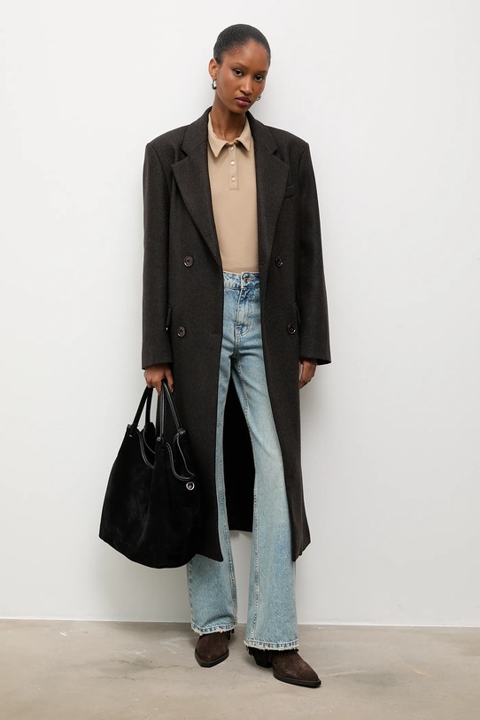 Answear.LAB polo WA25-BUD012 beżowy WA25