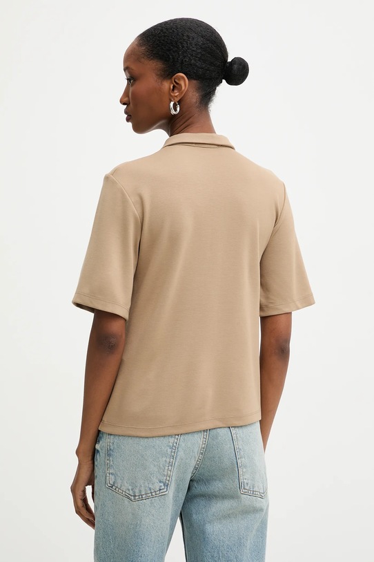 Odzież Answear.LAB polo WA25-BUD012 beżowy