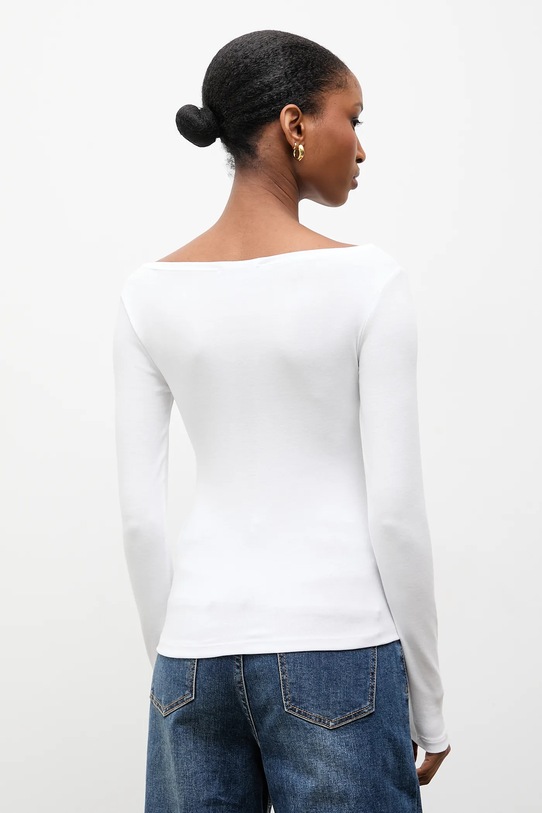 Odzież Answear.LAB longsleeve dv.hit.sng.tak biały