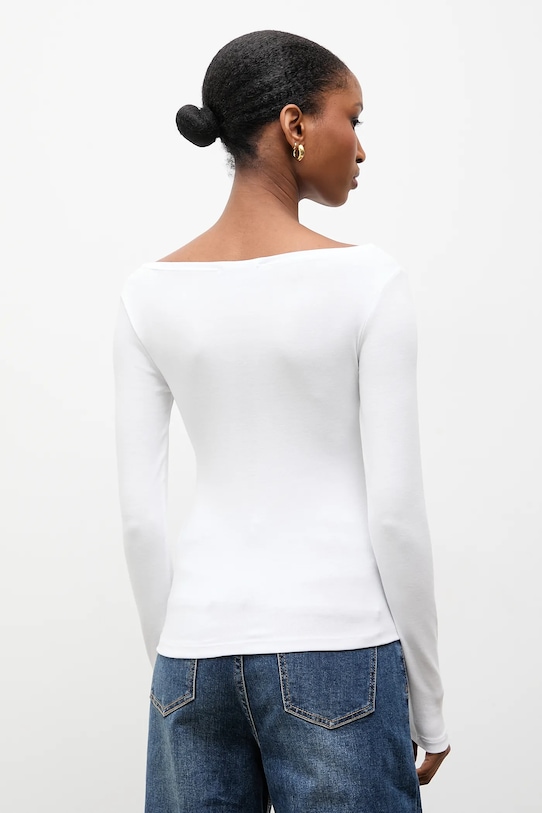 Odzież Answear.LAB longsleeve dv.hit.sng.tak biały