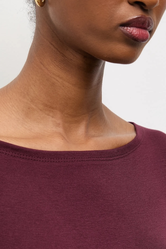 Answear.LAB longsleeve dv.hit.sng.tak bordowy