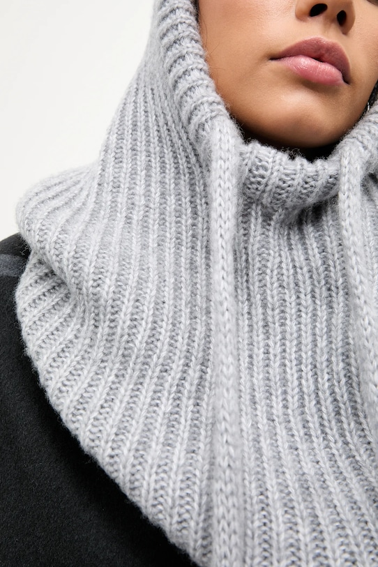 Answear.LAB kominiarka z wełną merino balaklava szary